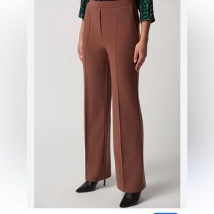 RACHEL ZOE High Rise Flare Leg Brown Pull On Stretch Pants Women’s Size 28” NEW